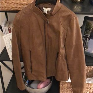 Sophie max brown leather jacket